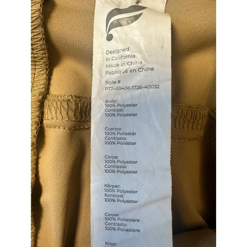Fabletics Mens The Only Pant Khaki Tan Straight Leg Tech Chino 40x32 PT2459436